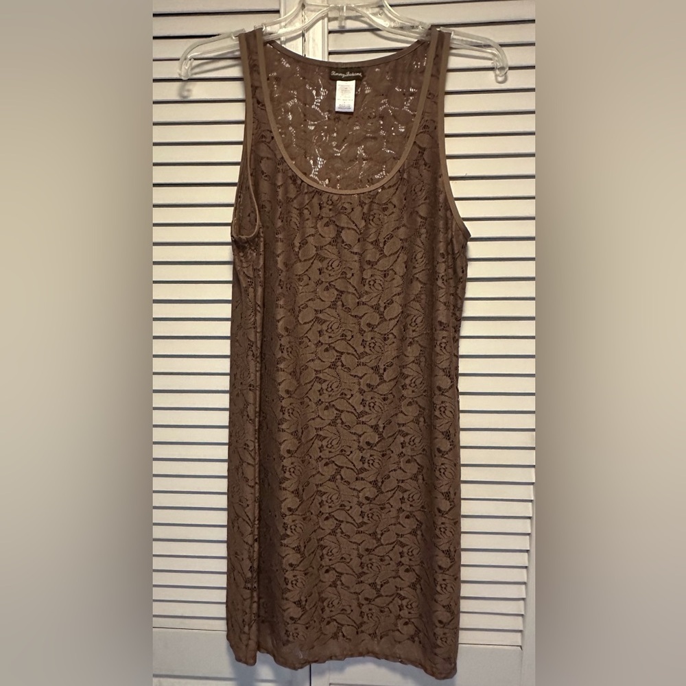 Tommy Bahama Brown Sleeveless Midi Dress
